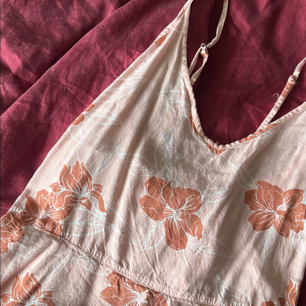 Roxy Pink and Red Floral Camisole